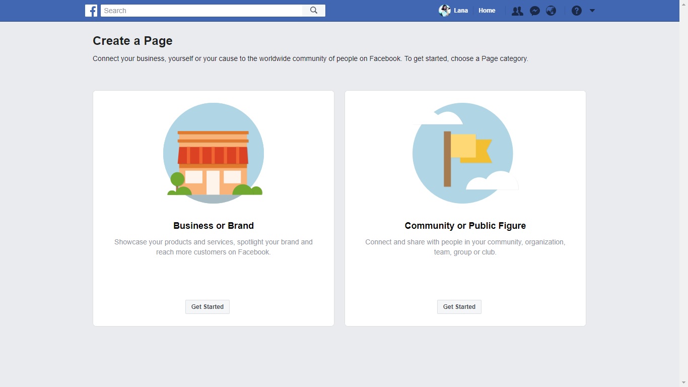 Tạo facebook business page